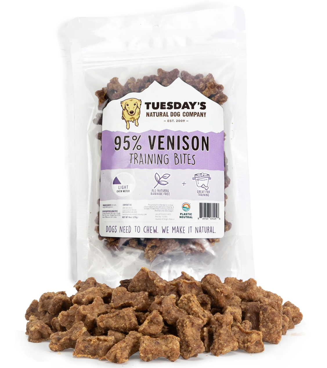 95% Venison Training Bites | 6oz